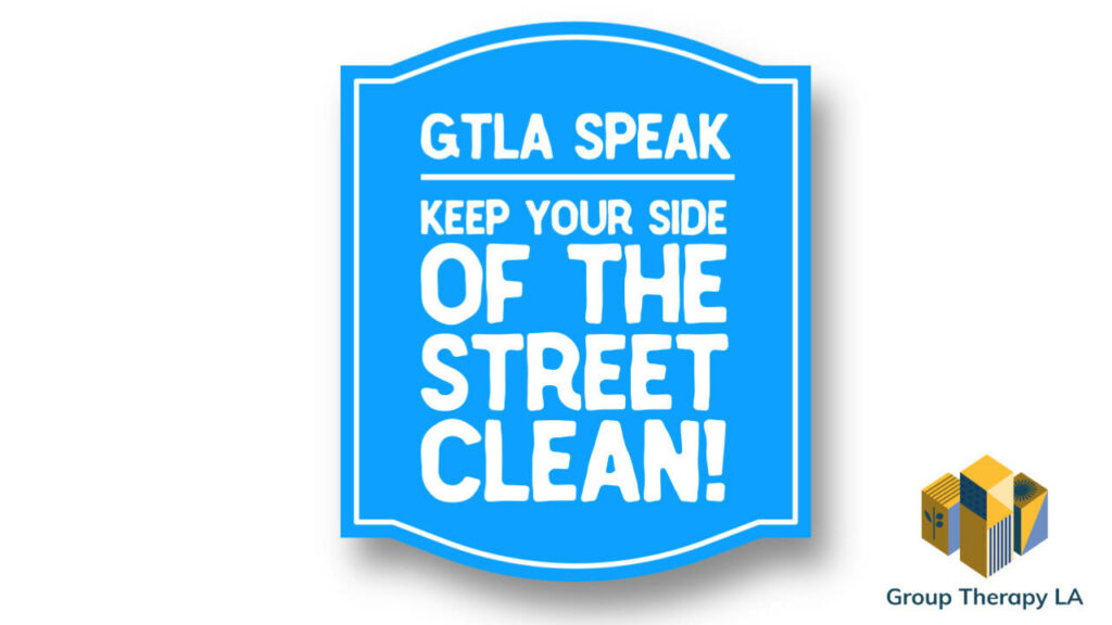 Keep your side of the street clean