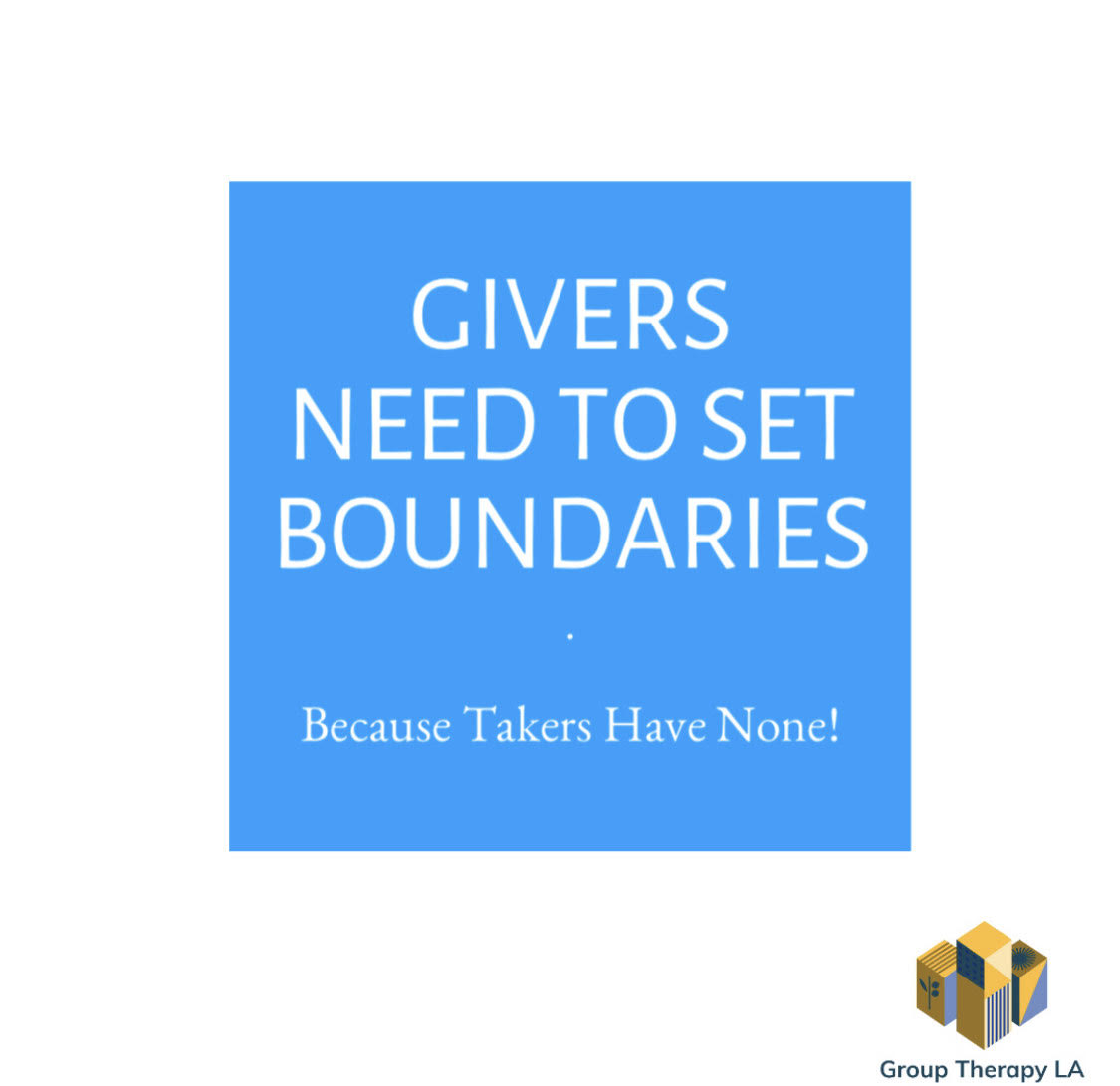 Givers Need to Set Boundaries…Because Takers Have None