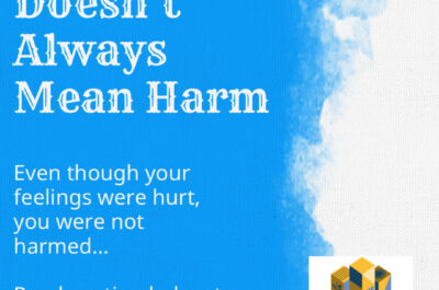 Hurt Doesn’t Always Mean Harm